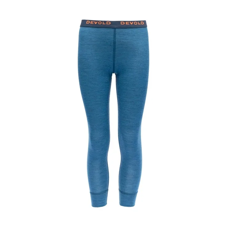 Devold Breeze Kid Long Johns Blue Melange