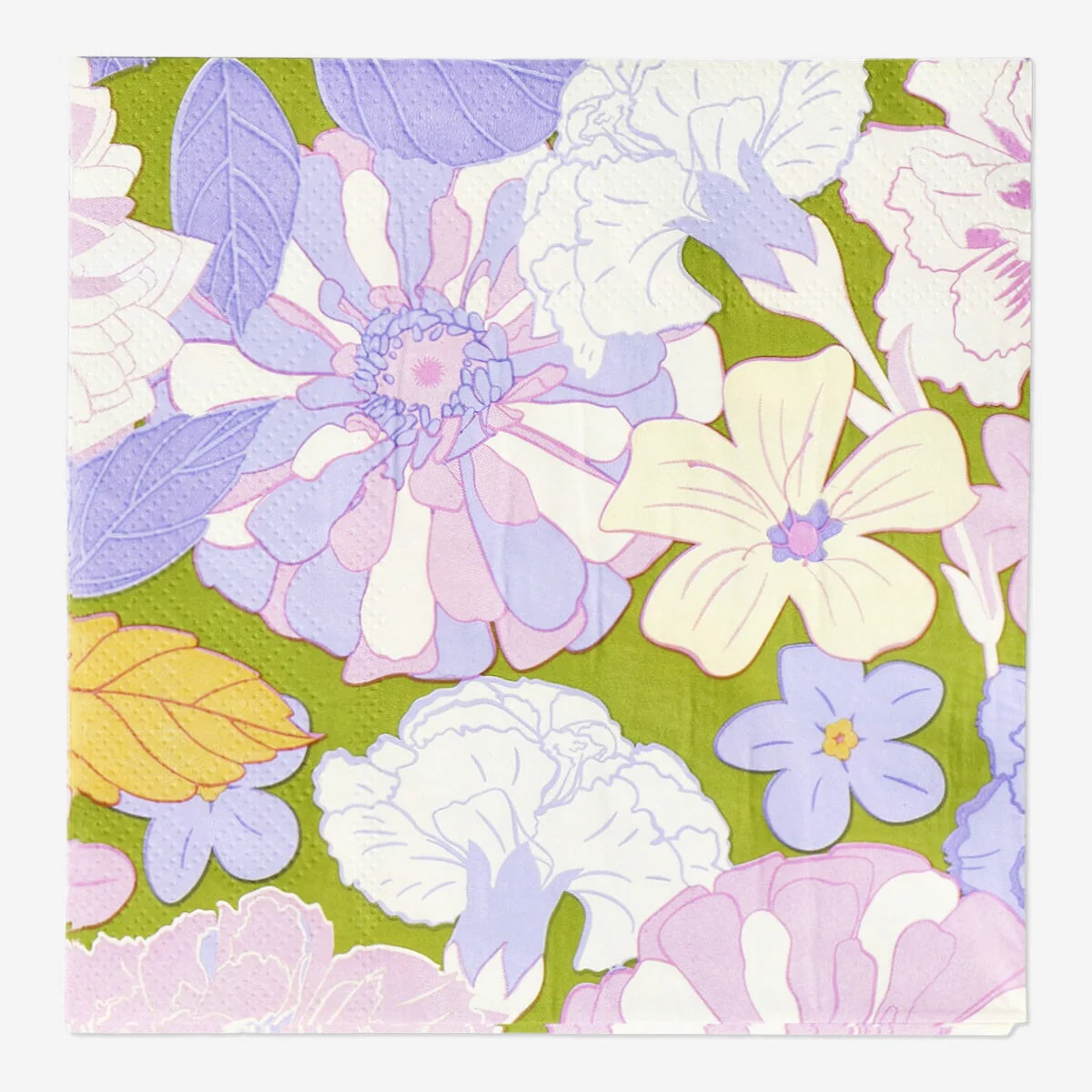 Servietter med blomster - 15 stk