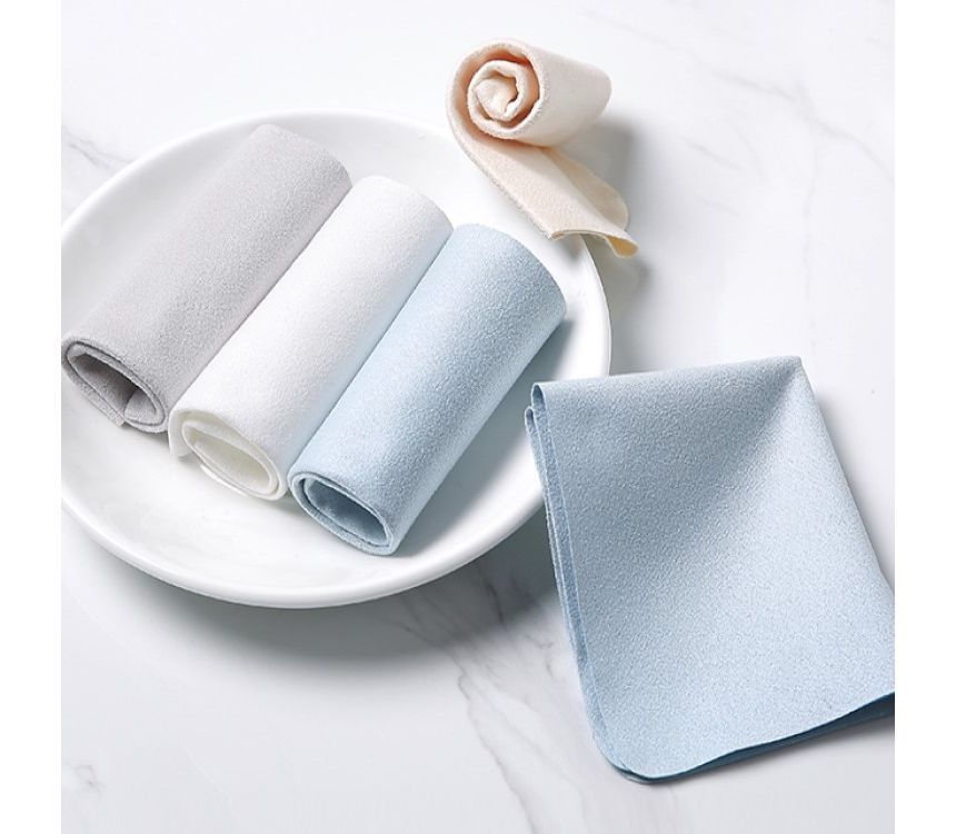 Porcini - Effen microvezel reinigingsdoek / set