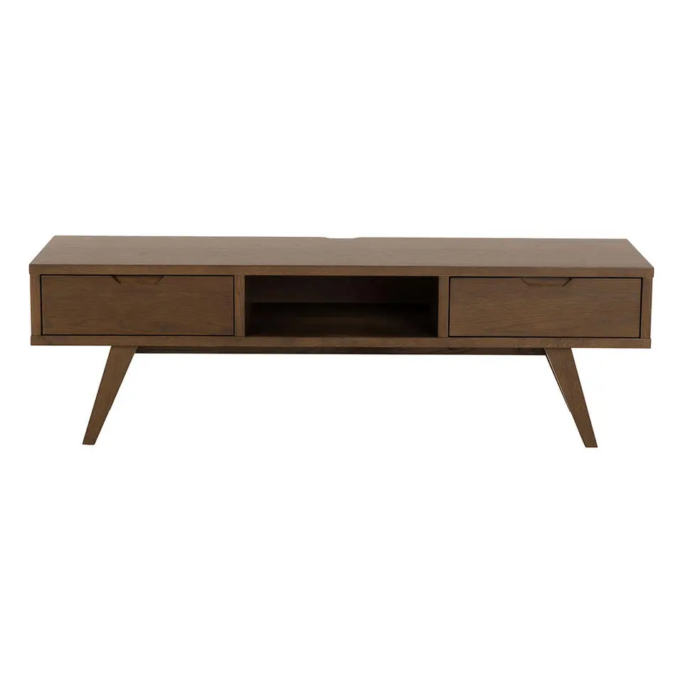 Hioshop Bristol TV-meubel 2 lades grijs
