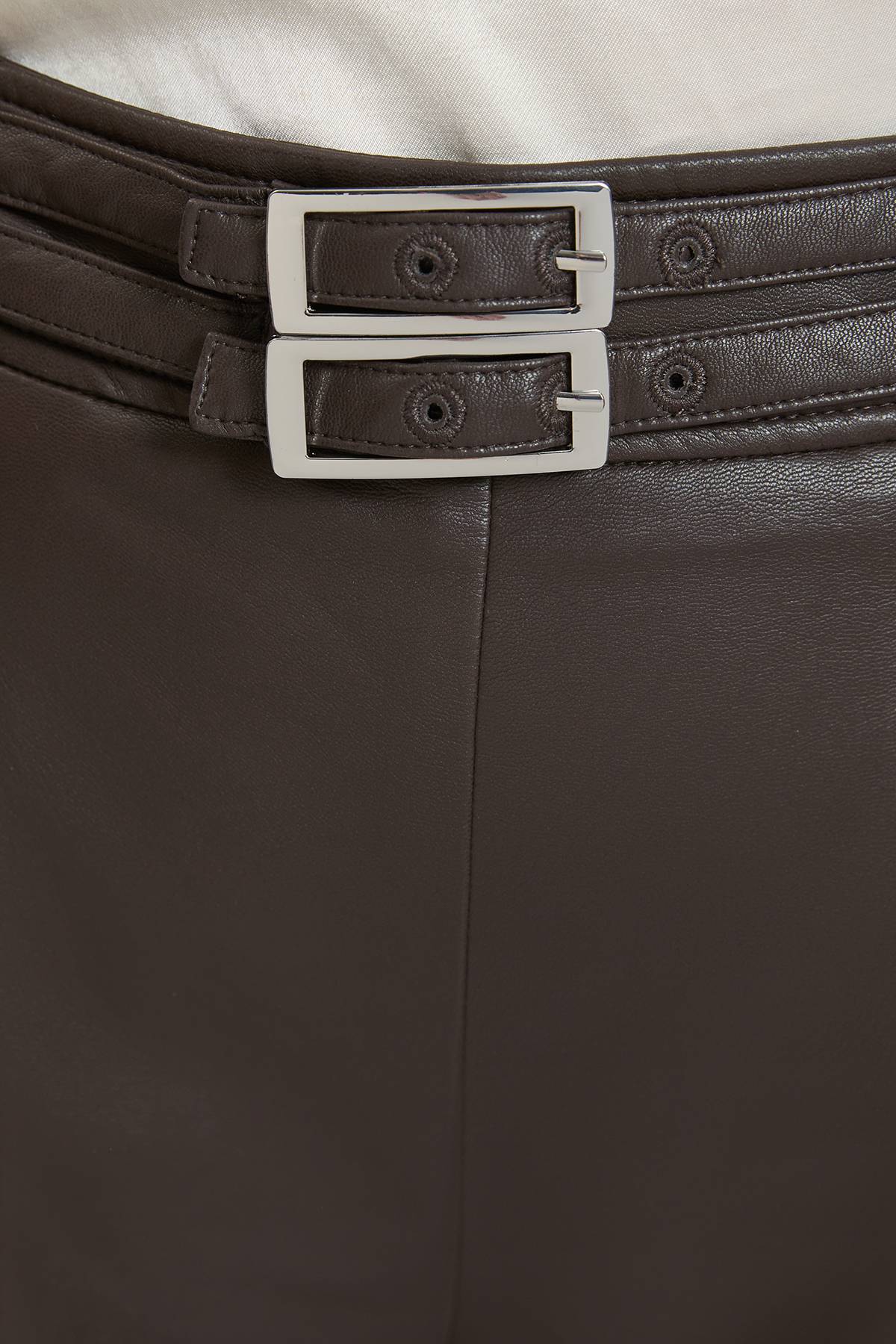KarenMillen Jupe-culotte Avec Détail Patte En Synthétiquecuir