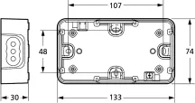 LAURITZ KNUDSEN OPUS® 74 underlag 1½ modul vandret