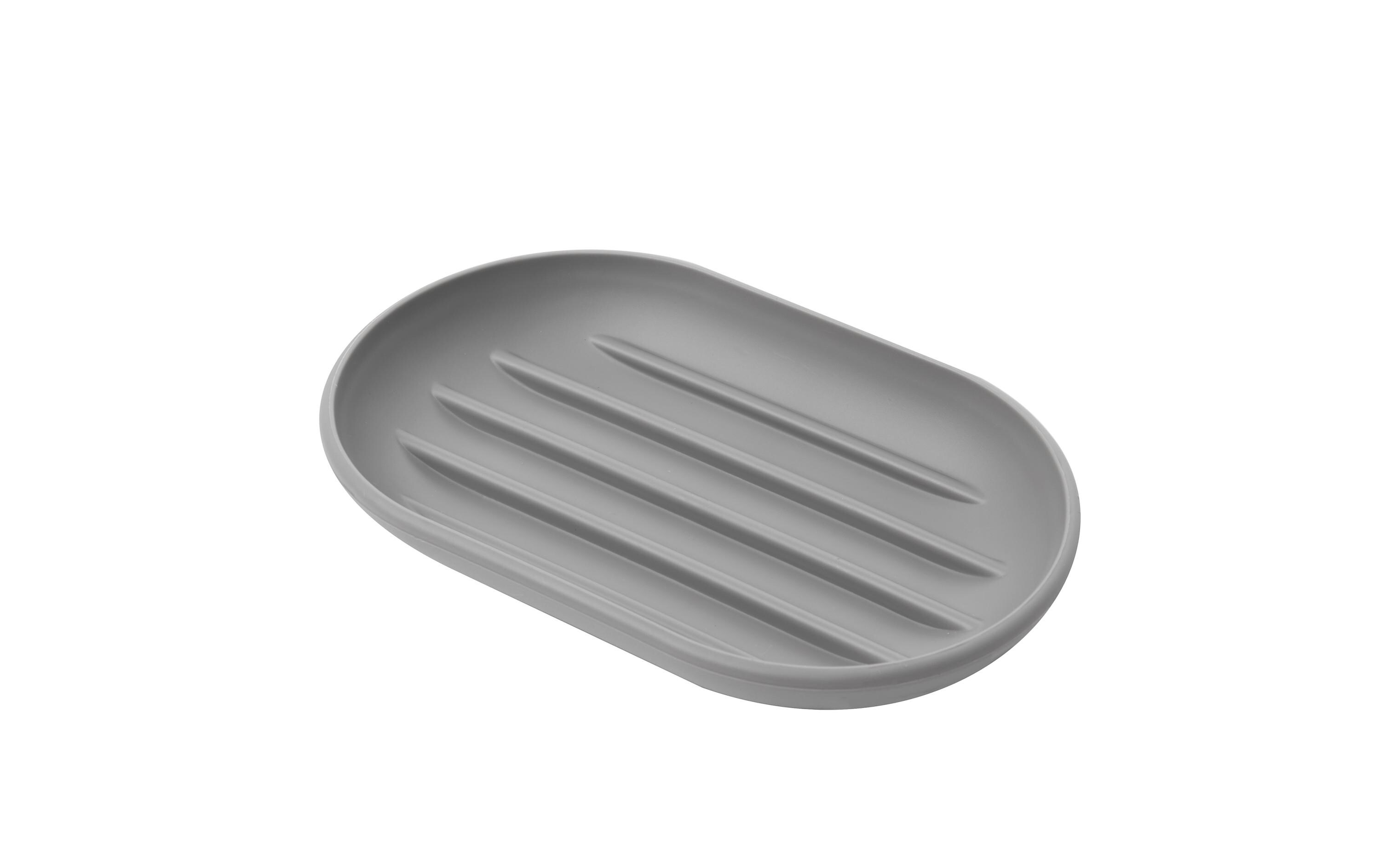 Seifenschale Touch GrauSeifenschale aus ABS Kunststoff