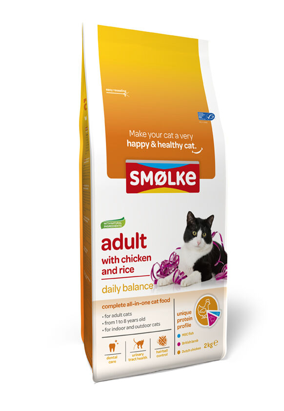 Smölke Adult - Kattenvoer - 2 Kilogram - kip