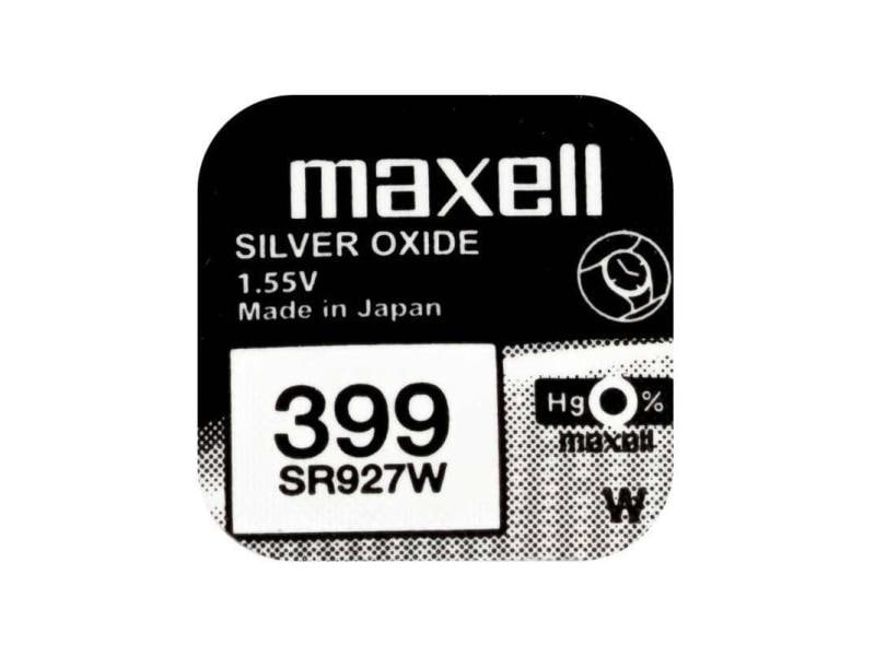 Maxell Europe LTD. Knopfzelle 399 SR927W , 10 Stück Typ SR927W (399), 1 Stück