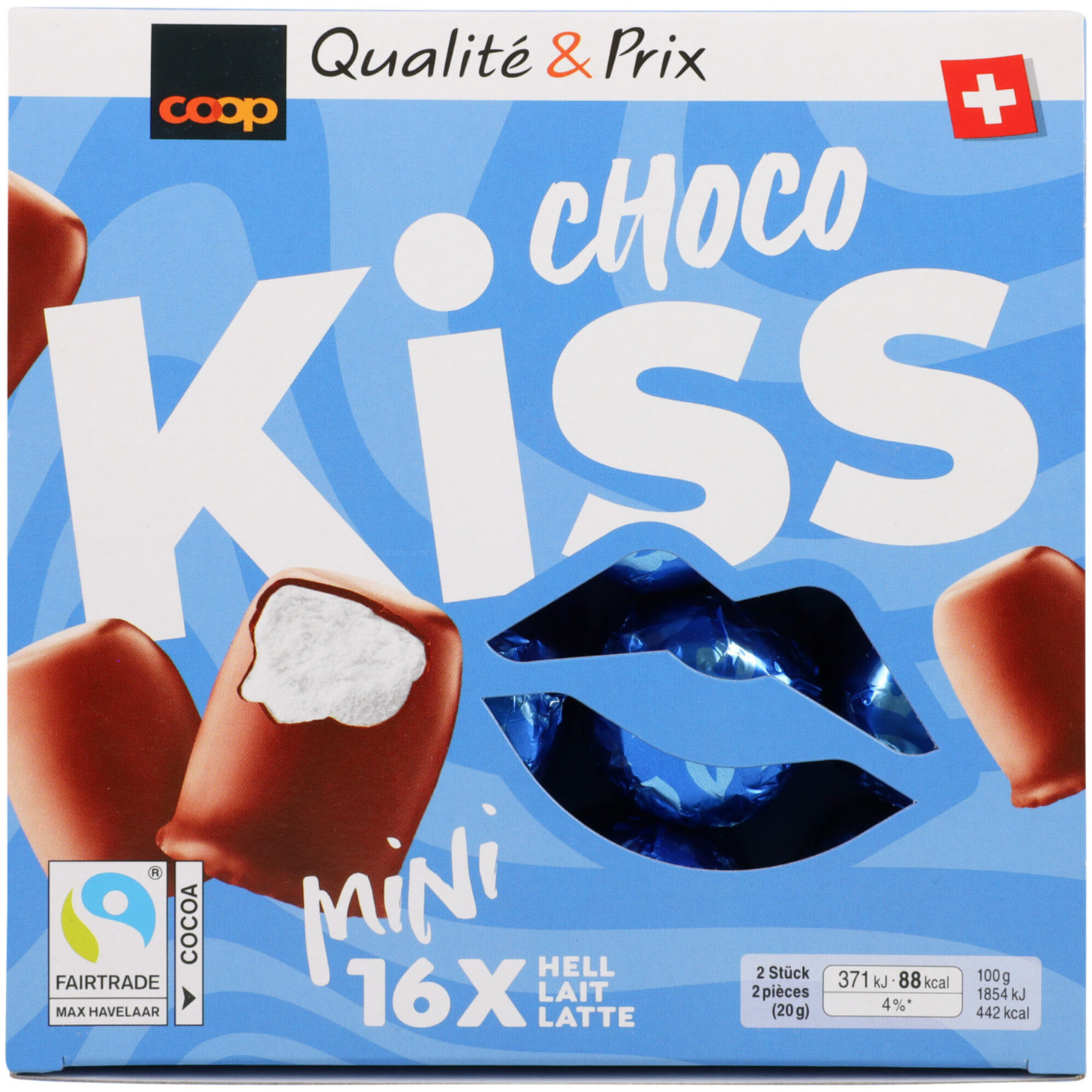 Choco Kiss Milch Mini 16x10g