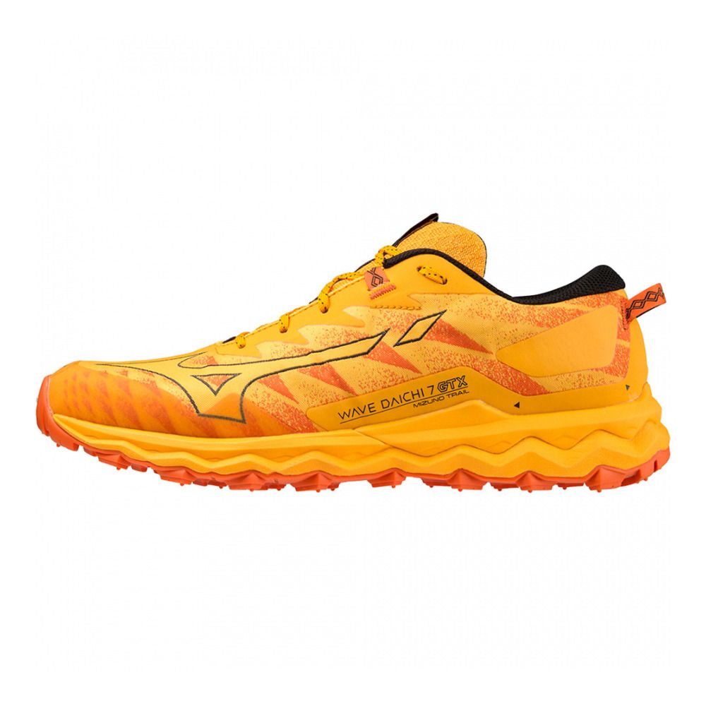 Mizuno WAVE DAICHI 7 GTX - Chaussures trail Homme zinnia/tigerlily/black
