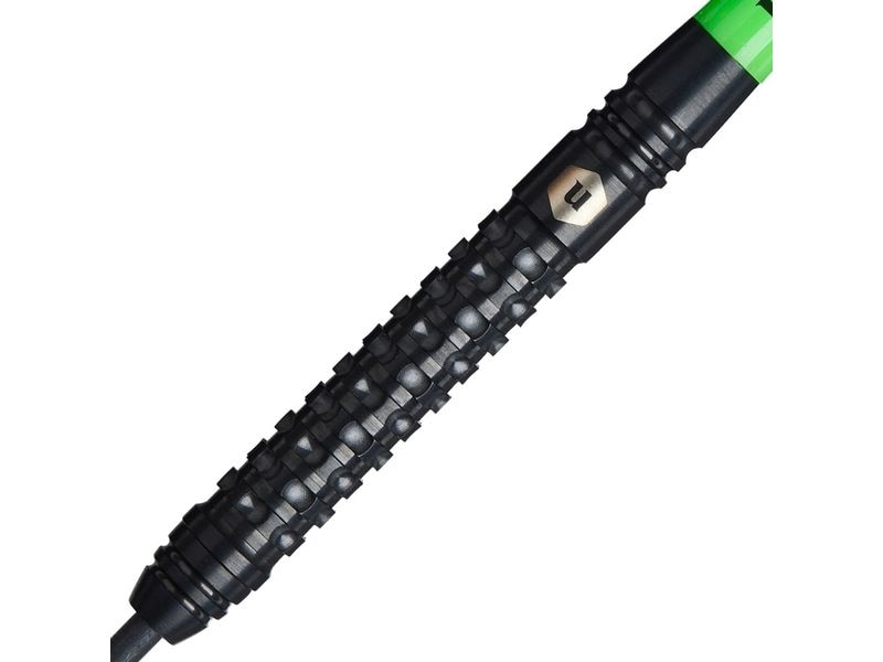 Unicorn Dartpfeile Wraith 21G 3er-Pack, Grün/Schwarz Dartpfeile mit Stahlspitzen