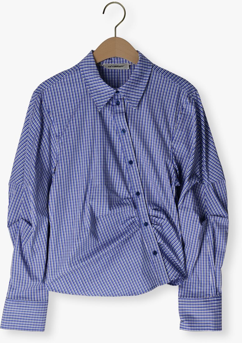 blauwe co'couture blouses aniza asym shirt