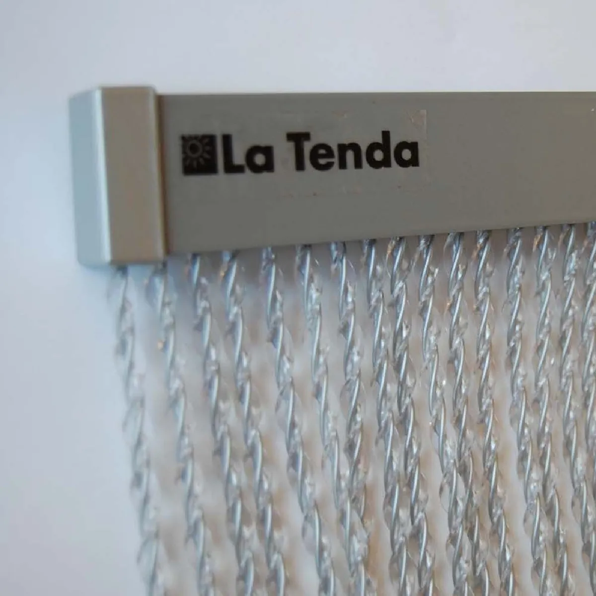 La Tenda Rideau de porte PVC Sienna gris 100 x 230 cm