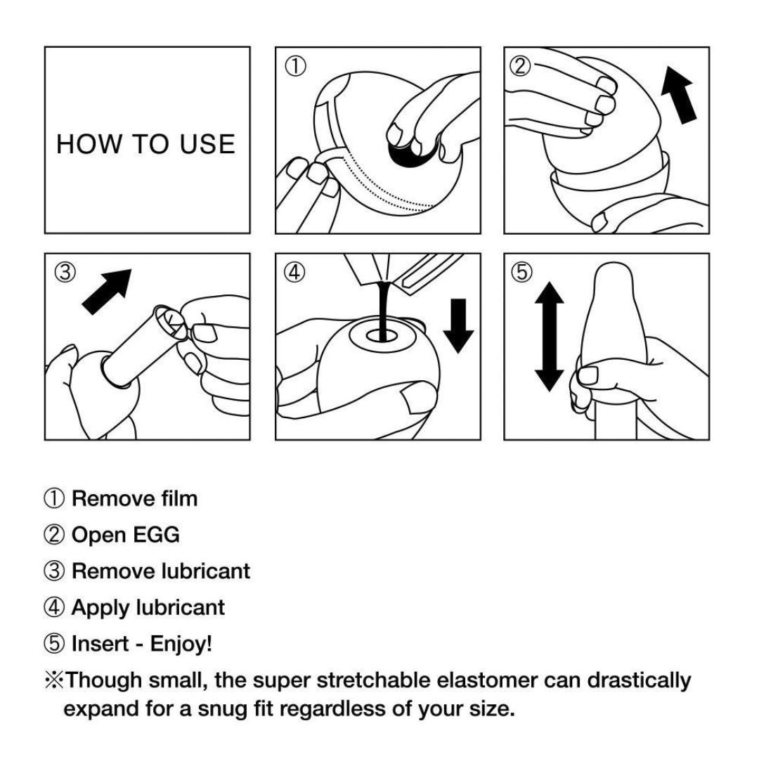Tenga Ei Masturbator „Egg Wavy II“ mit Wellen-Stimulationsstruktur