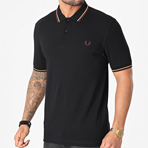 Polo Manches Courtes Twin Tipped M3600 Noir