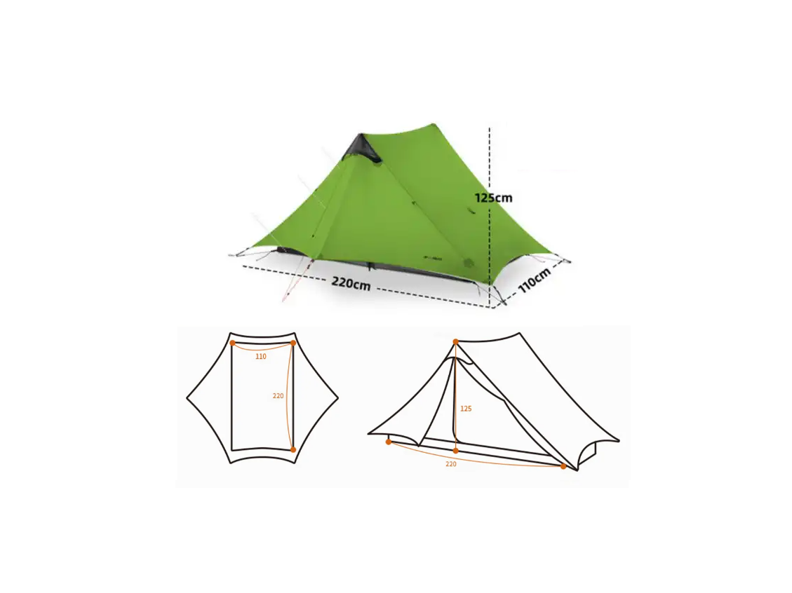 3F UL GEAR Lanshan 2-persoons Tent