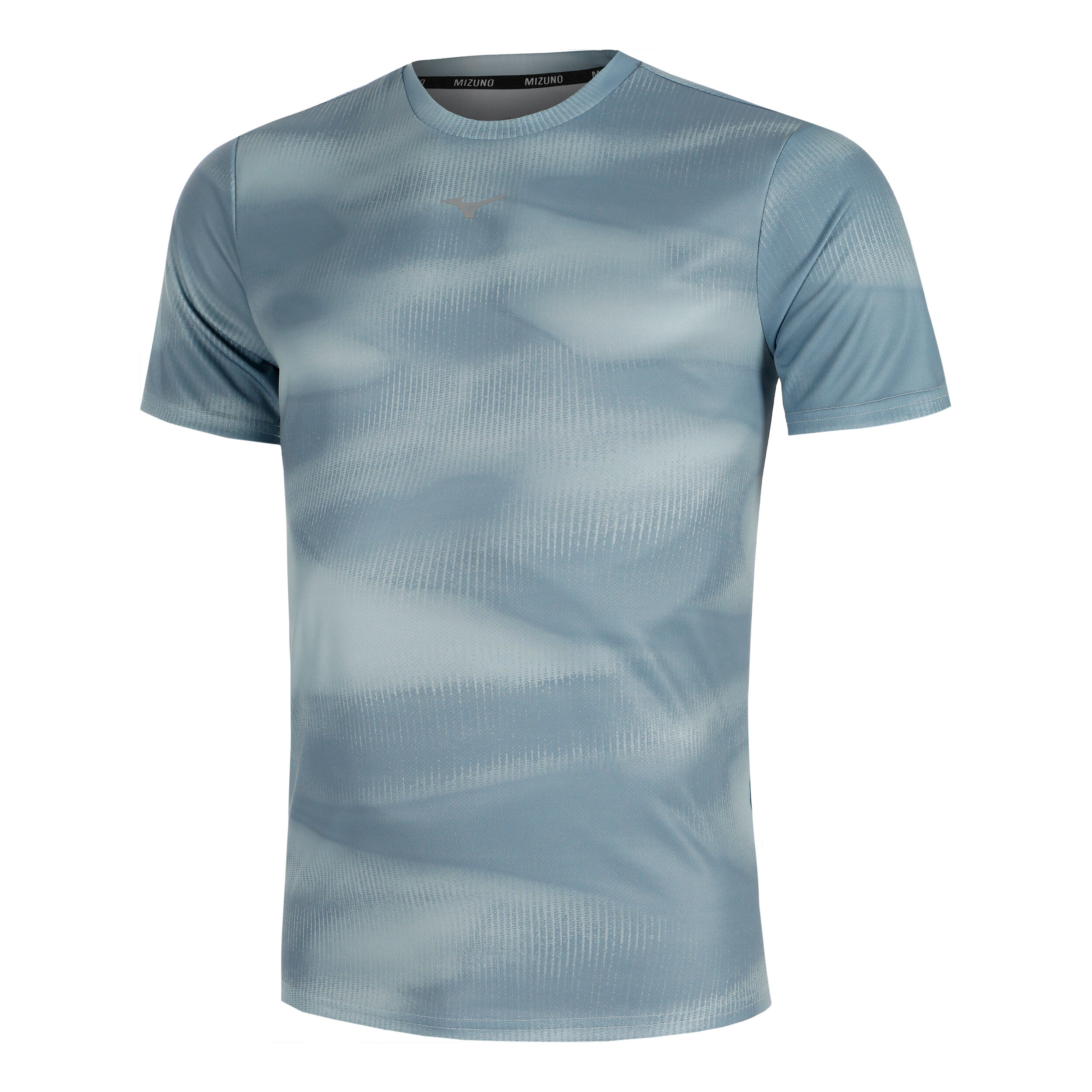 Mizuno Core Graphic Tee Maillot De Course Hommes - Bleu , Vert