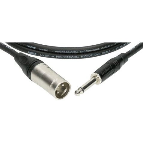 Klotz M1MP1K1000 microfoonkabel 3p male XLR - 2p 6.35mm jack 10m