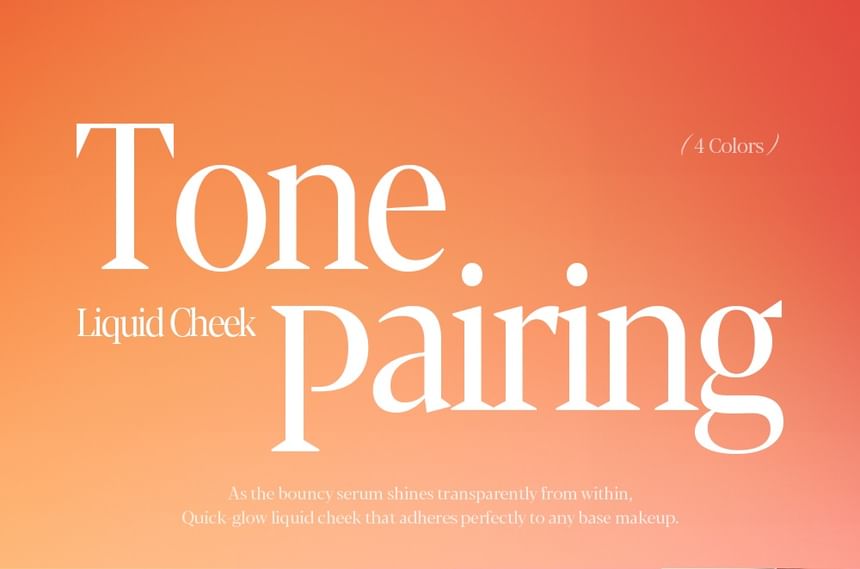 espoir - Tone Pairing Liquid Cheek - 4 kleuren