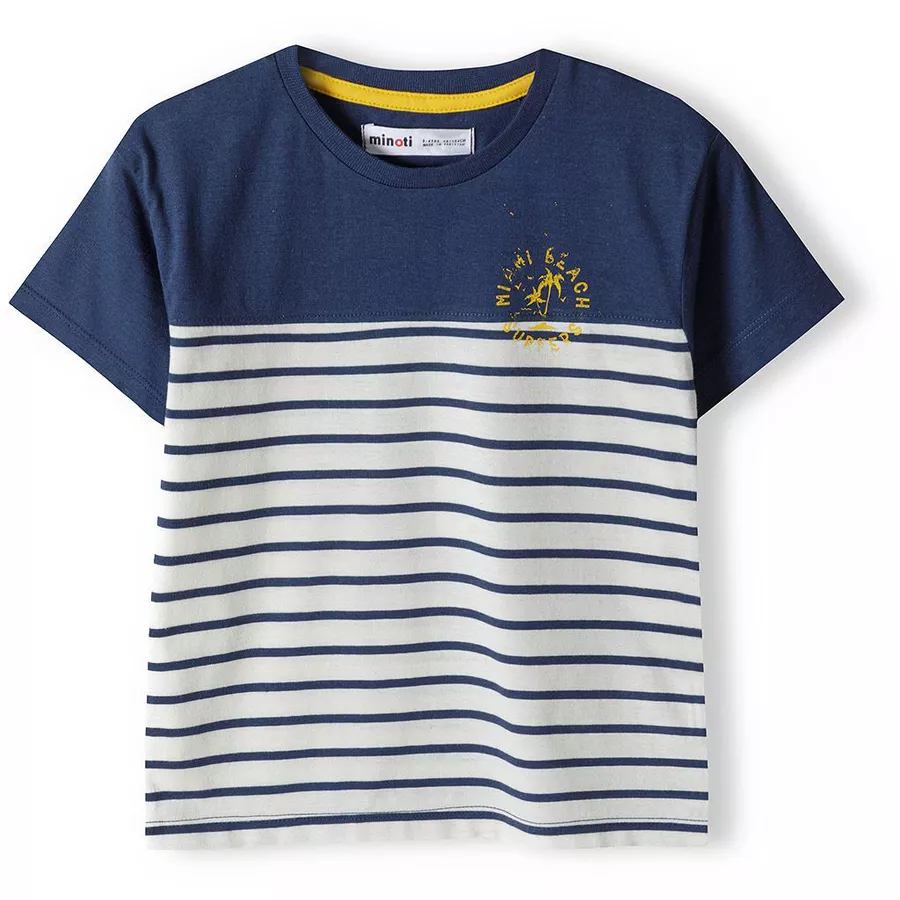 MINOTI T-Shirt und Shorts im Set GelbWeißDunkelblau
