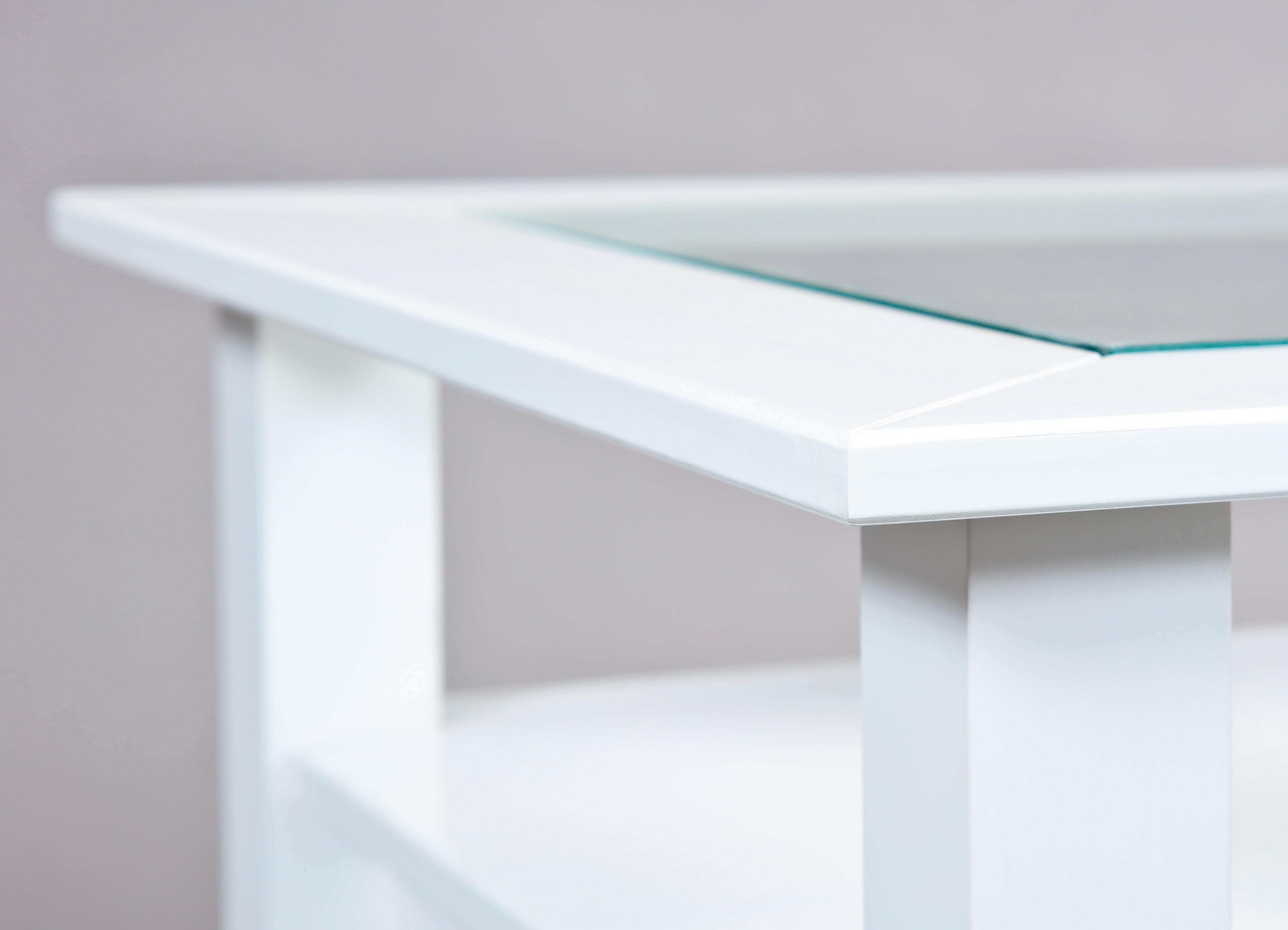 Inter Link Couchtisch Provence mit 2 Schubladen aus Kiefer Massivholz - Weiss