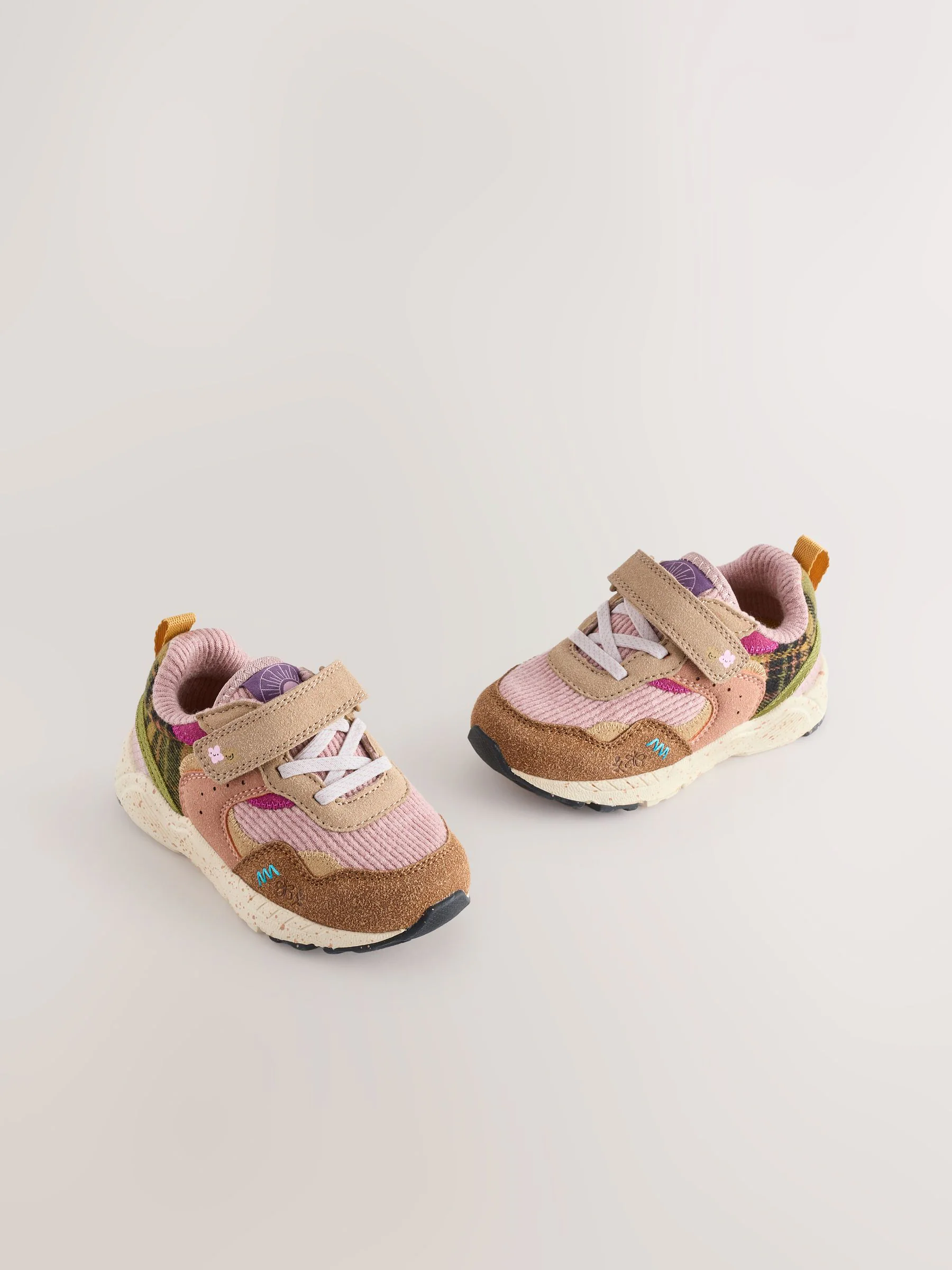 Multi - Sneakers met elastische veters en klittenbandsluiting
