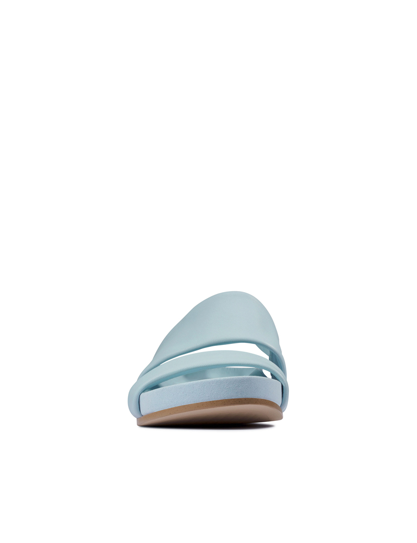 Pure Strap Leather Sandals Blue