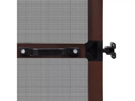 Moustiquaire à charnière pour portes Marron 100x215 cm