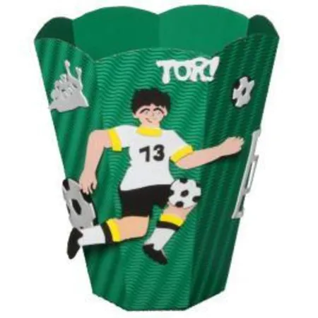 Roth Papierkorb Fußball, grün