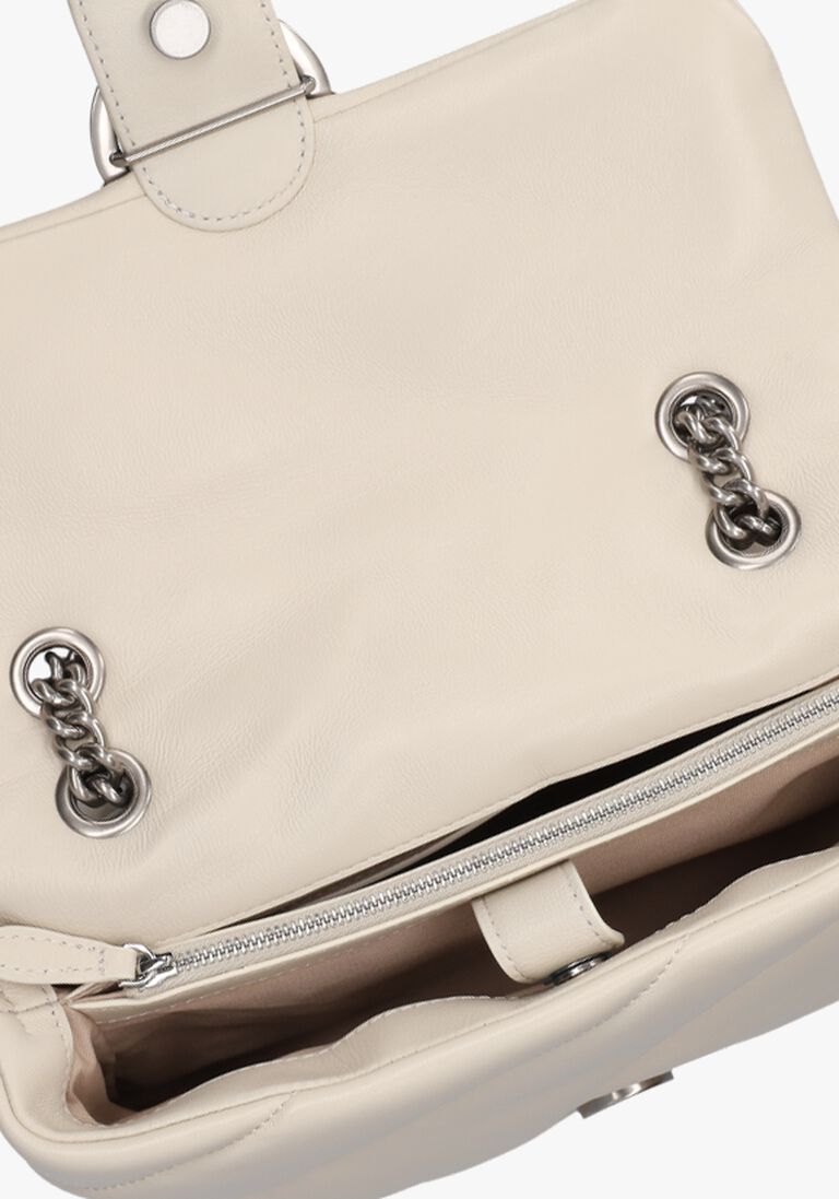 witte pinko schoudertas love puff classic