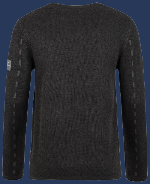 Herren Pullover 007 KoNitC, Anthracite/Ashgrey