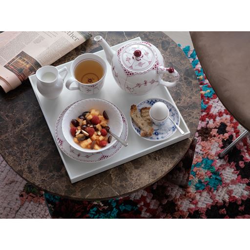 Royal Copenhagen Hvid Halvblonde Flødekande, 0,17 L