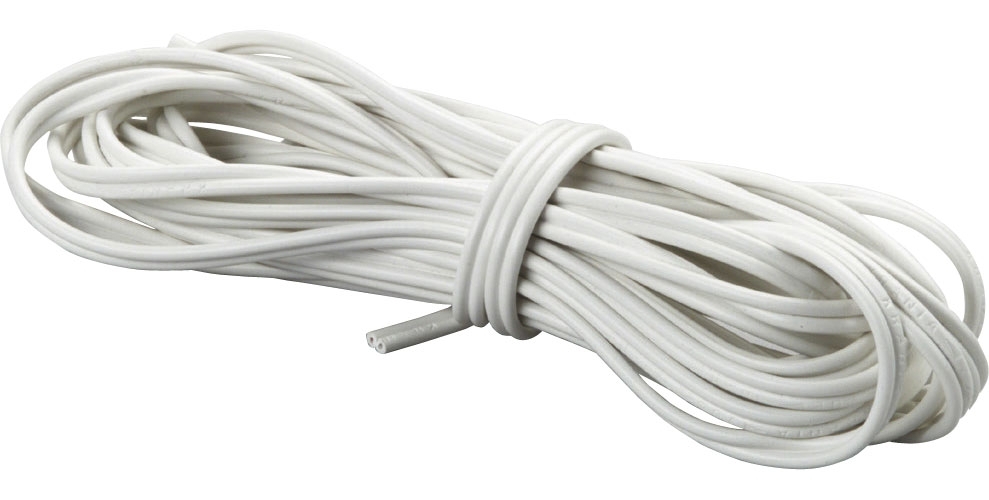 Flexible Zwillingsleitung Weiß 0,75 mm² Länge 5 m