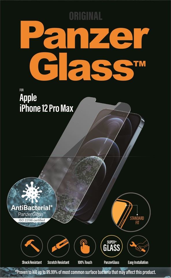 PanzerGlass - Skærmbeskyttelse Apple iPhone 12 Pro Max - Standard Fit