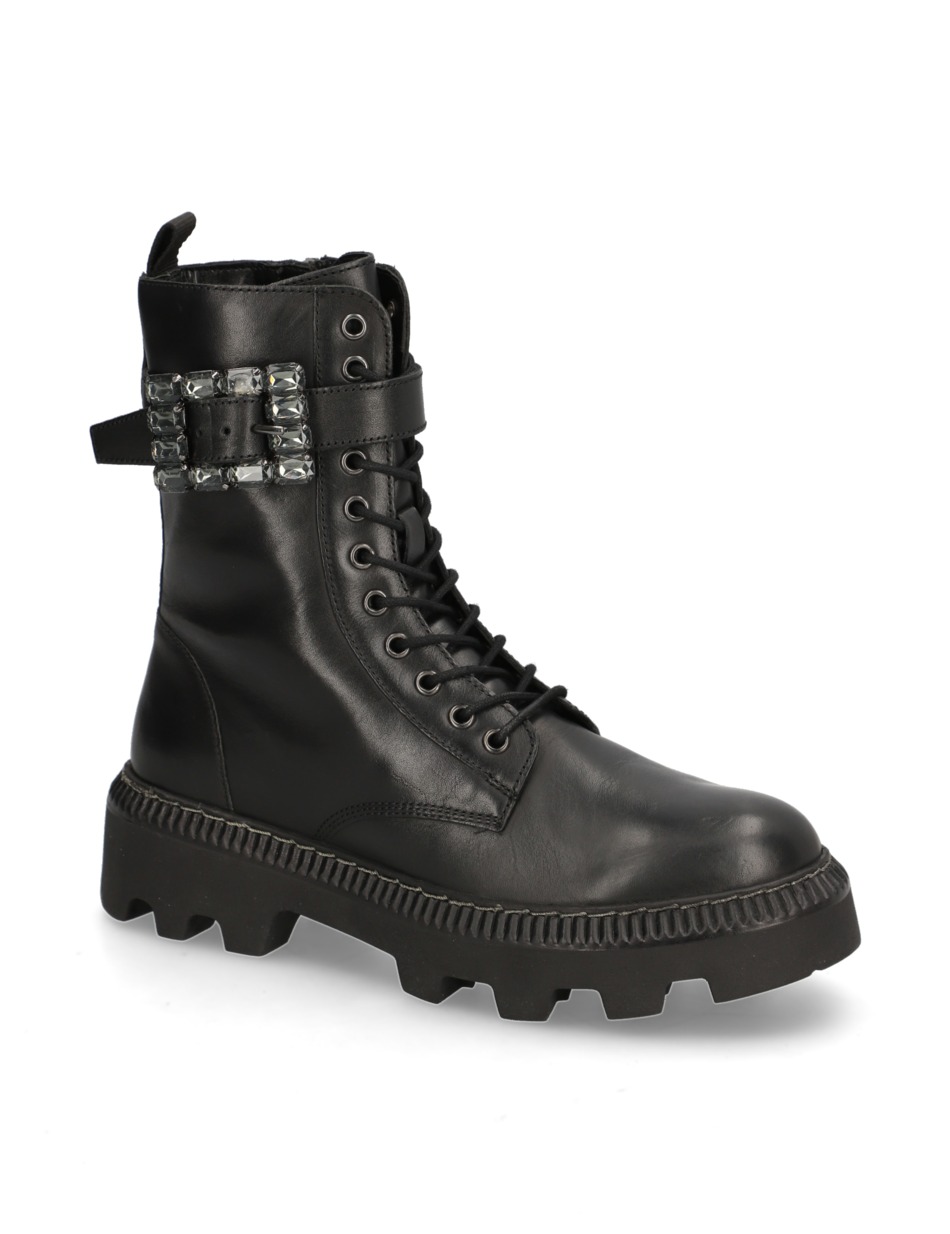 Glattleder Schnürboot