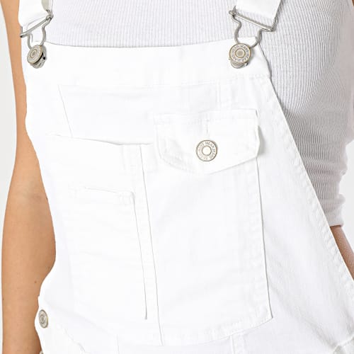 Salopette Jean Femme Beige Clair