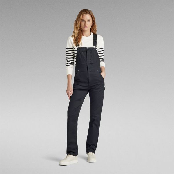 G-star Dungaree Jumpsuit Preto M Mulher