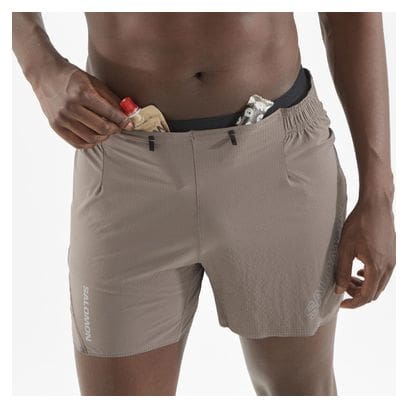 Short Salomon Sense Aero 5in Marron Homme