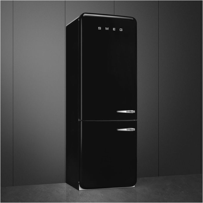 SMEG Kühl- Gefrierkombination 50's Retro Style FAB38LBL5 Schwarz