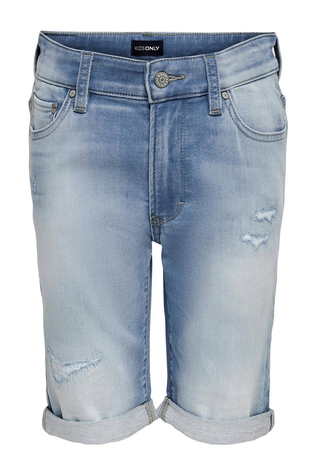 ONLY slim fit jeans bermuda KOBMATT light blue denim