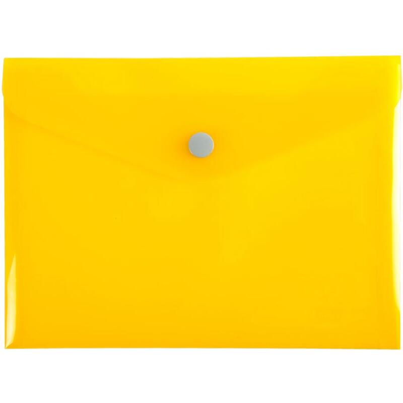 Pochette pression Iderama en polypropylène - Couleurs assorties