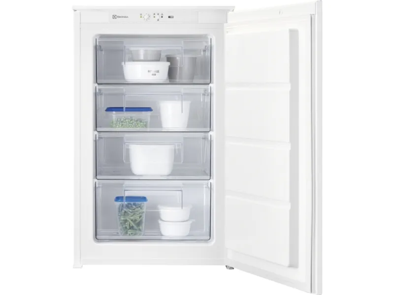 Electrolux LUB3AE88S - Fryser - stående - til indbygning - niche - bredde: 56 cm - dybde: 55 cm - højde: 87.4 cm - 98 liter - Klasse E - hvid