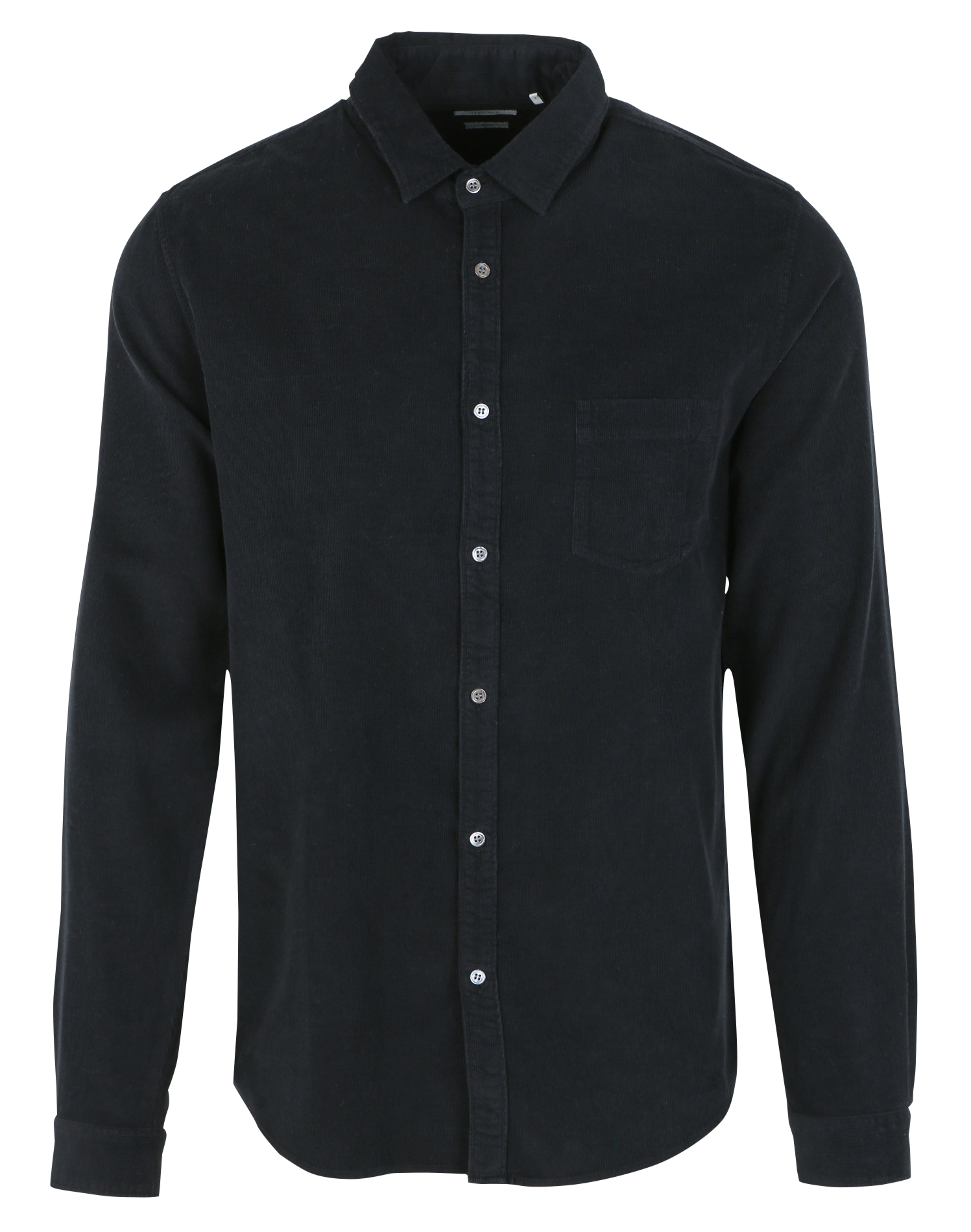 Chemise slim en coton| Noir