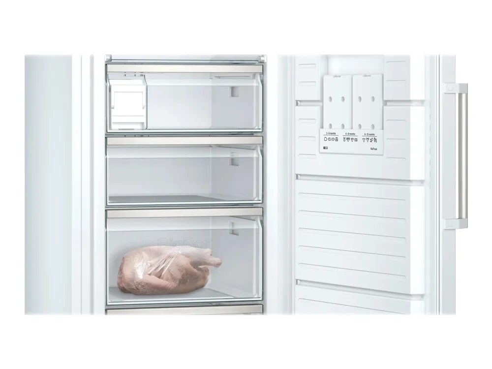 Siemens iQ500 GS58NAWCV - Fryser - stående - bredde: 70 cm - dybde: 78 cm - højde: 191 cm - 366 liter - Klasse C - hvid
