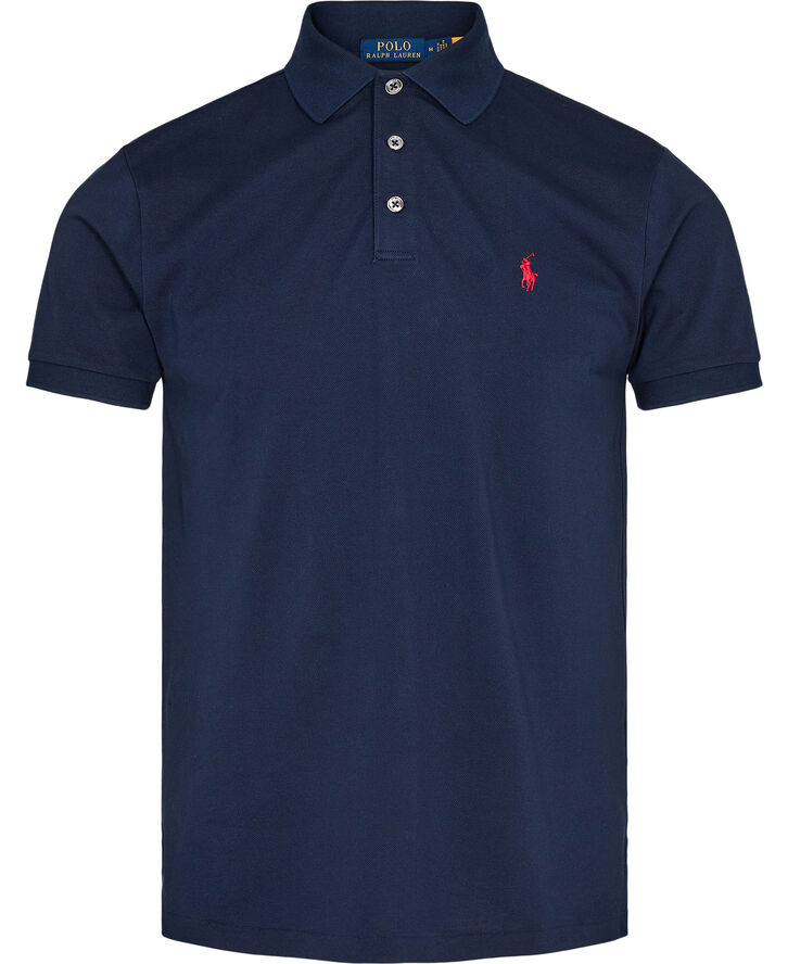 Polo Ralph Lauren Slim Fit Stretch Mesh Polo Blå