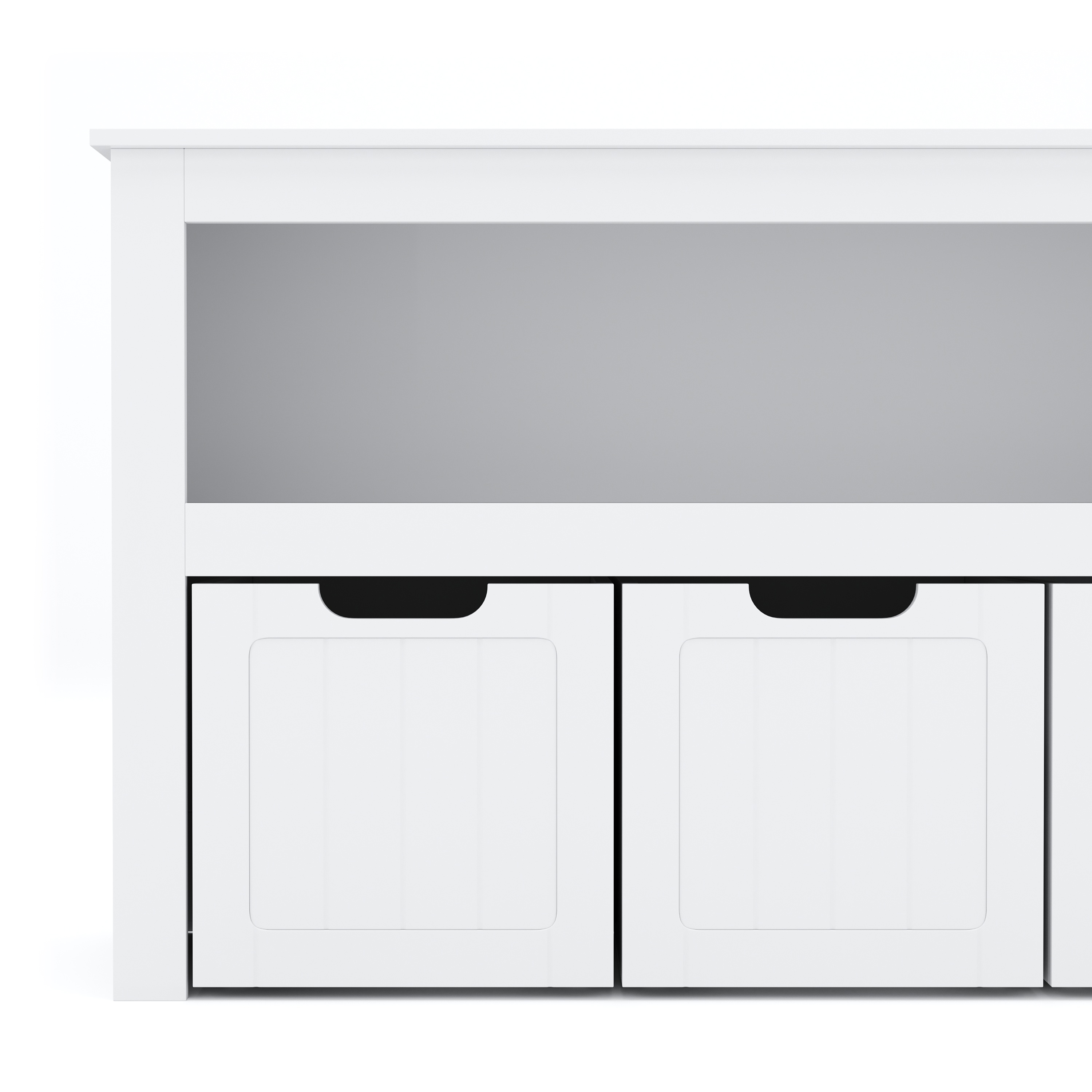 Regal mit Boxen Kinderzimmer 100 x 60 cm weiss