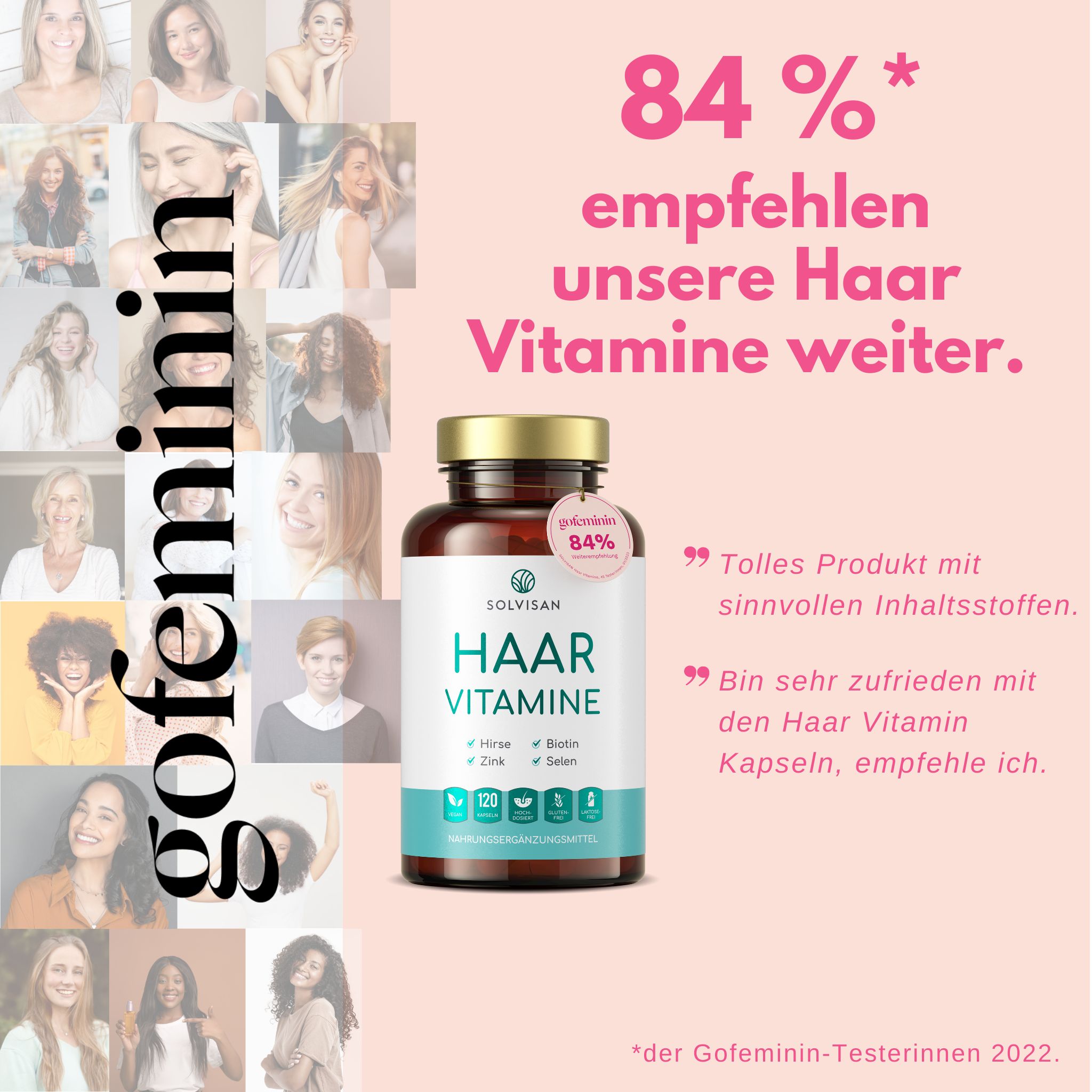 SOLVISAN® Haar Vitamine | Biotin, Zink, Selen