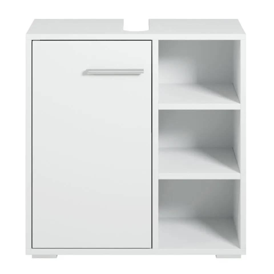 Badplaats Wastafel Onderkast Neptunus 60 x 28 x 60 cm - Wit - Badkamerkast –