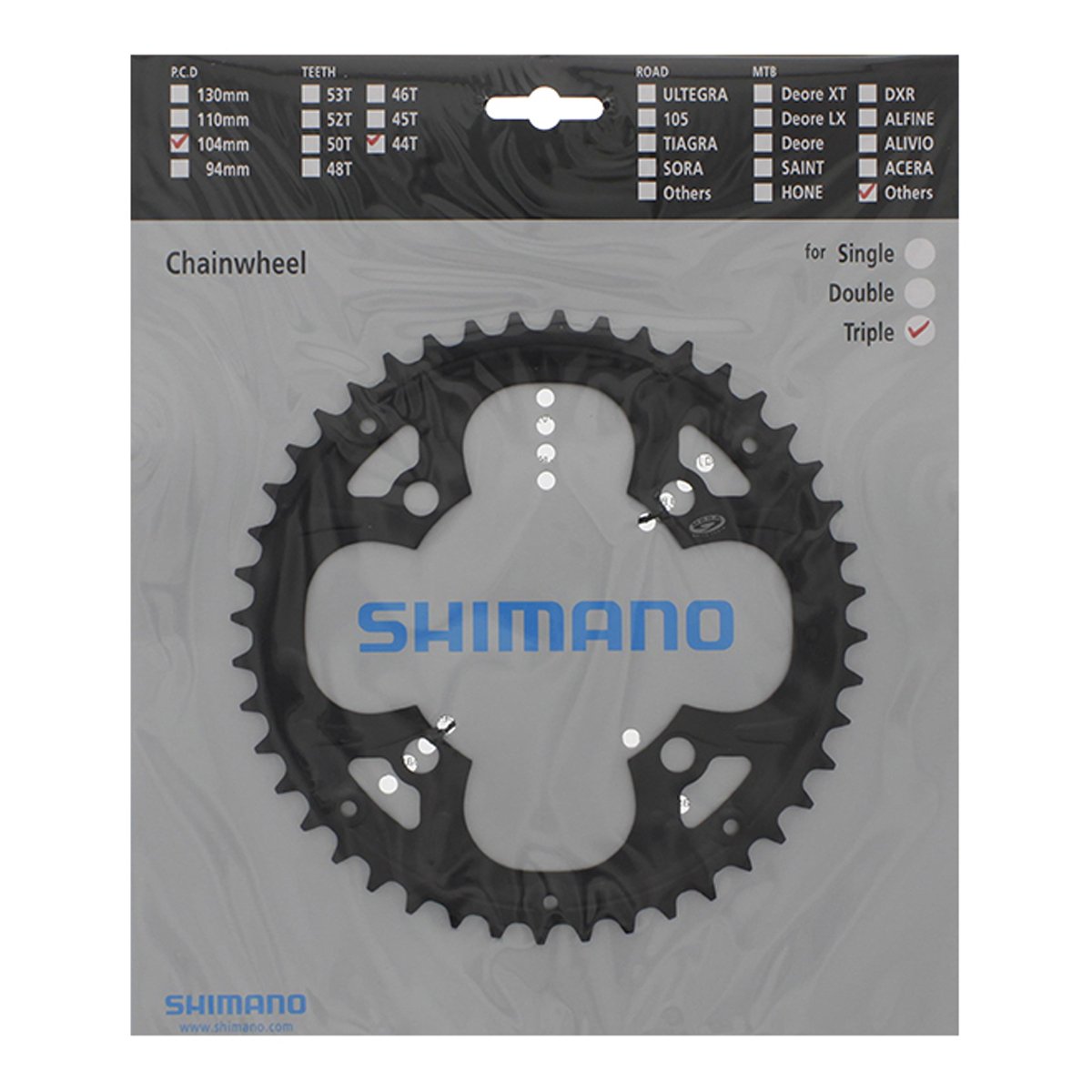 Shimano Deore FC-M480 klinge 44T 104mm