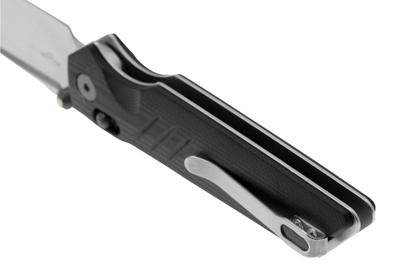 Real Steel Sacra Pro 7714BS Stonewashed Böhler K110, Black G10, zakmes