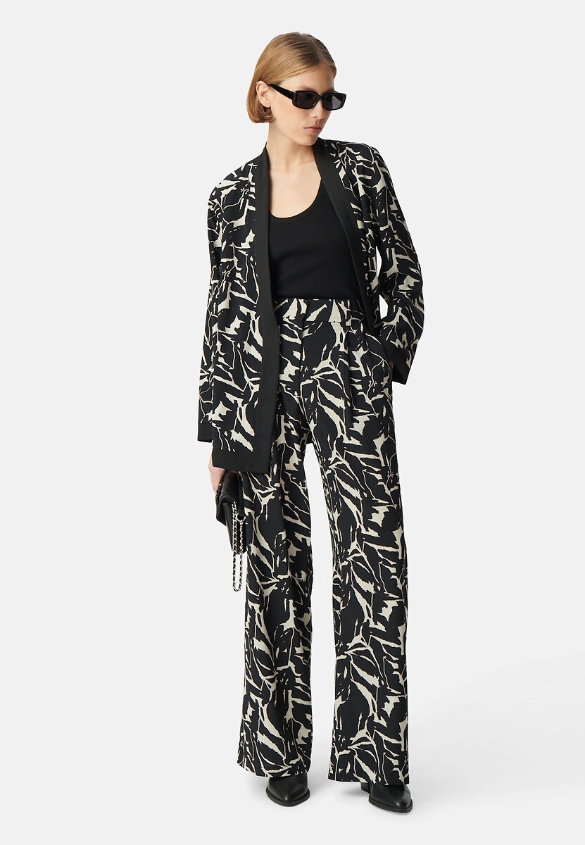 IKKS<br>Calças largas e estampadas