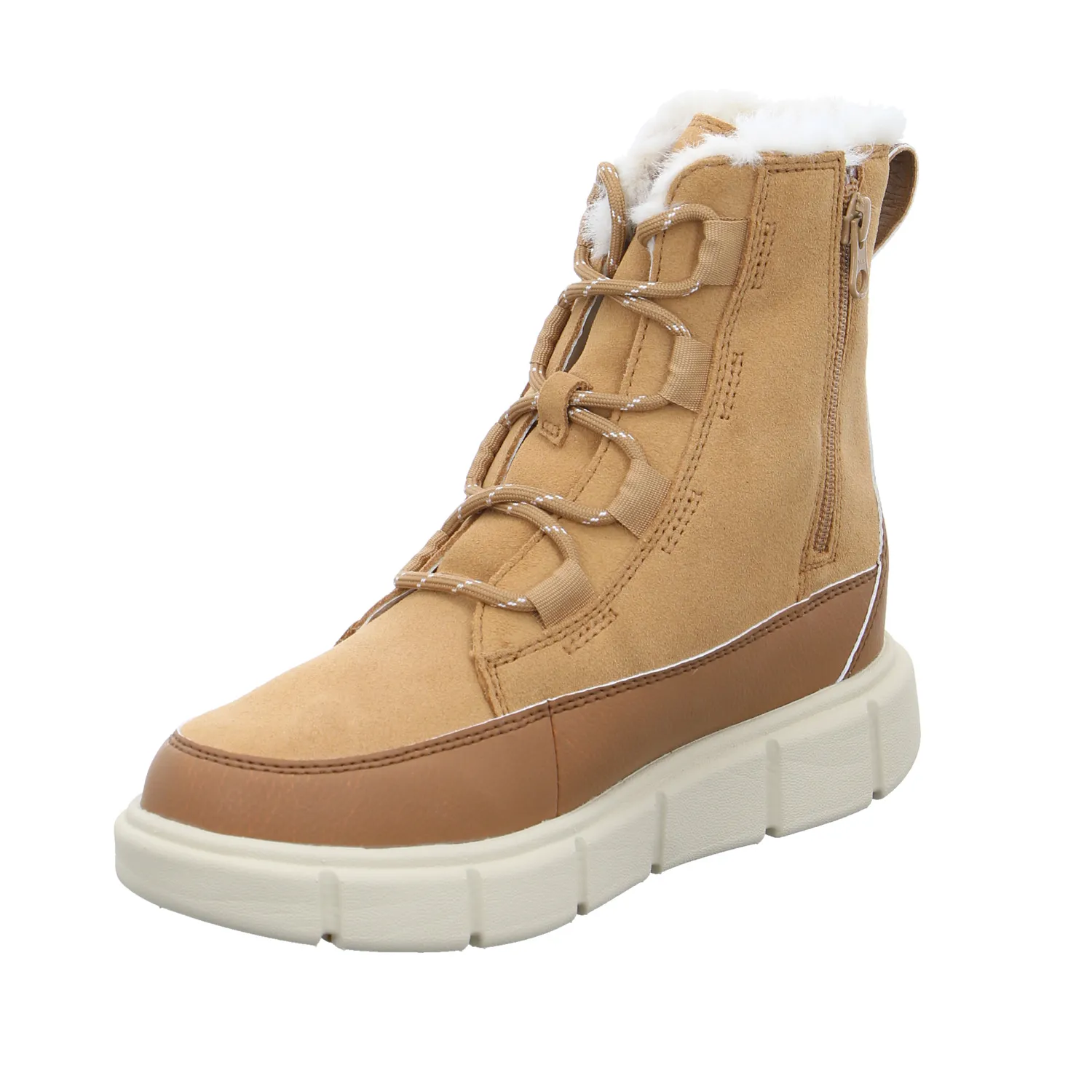 SOREL Mädchen-Winter-Bottine Cognac Leder  Schneestiefel