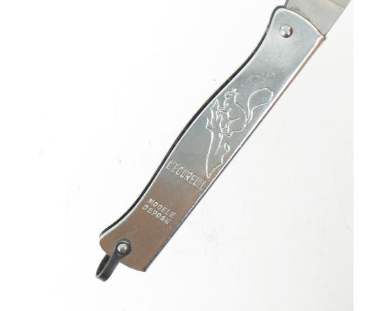 L'écureuil 160 Carbone - Manche Acier Chromé Couteau de poche Le Thiers par Cognet Douk Douk
